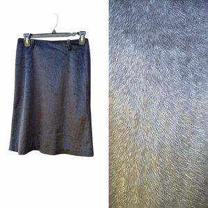 Lifelike Lindarico Black Faux Animal Skin Belt Loop Made In Italy Skirt WM SZ 4